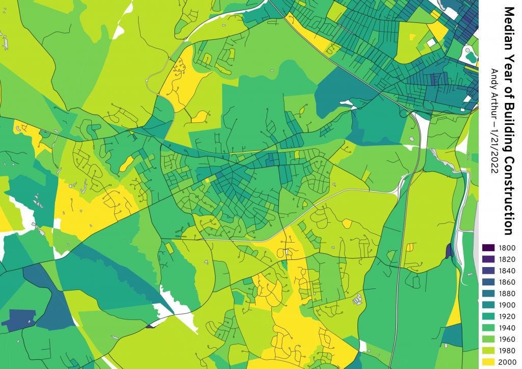Median Year of Building Construction - Delmar