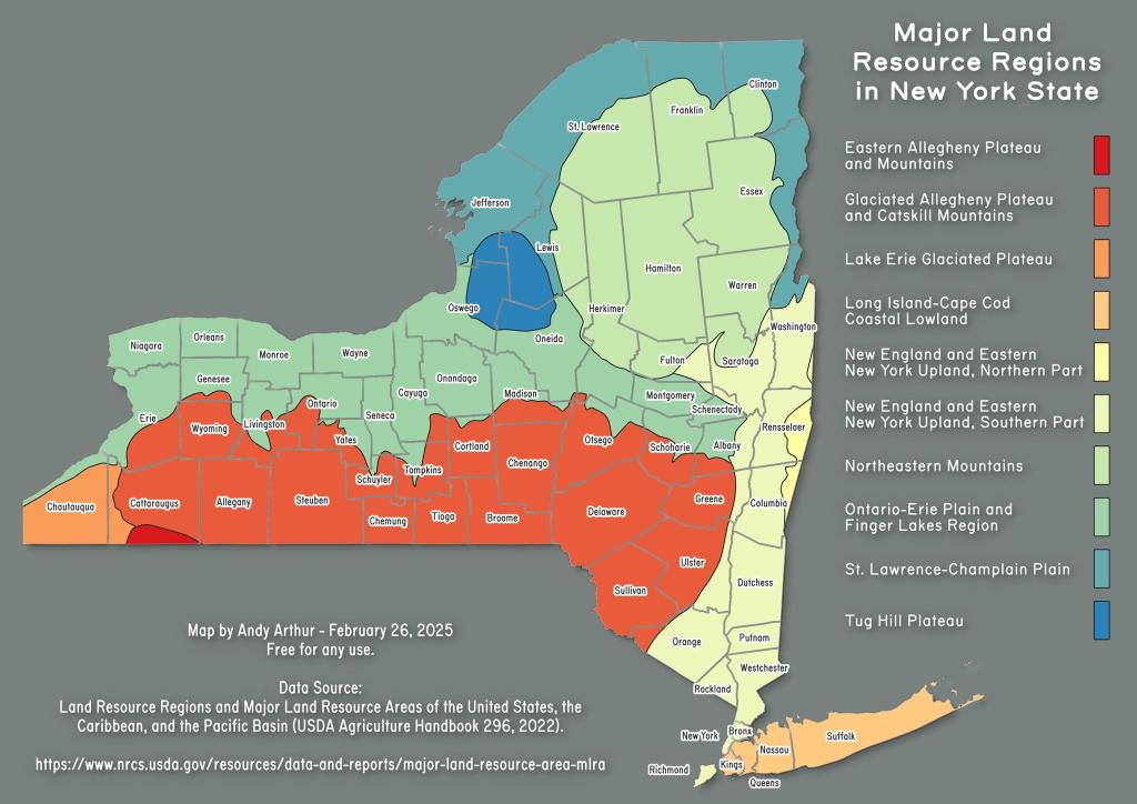 Major Land Resource Regions with Major Dense Cities Overlayed