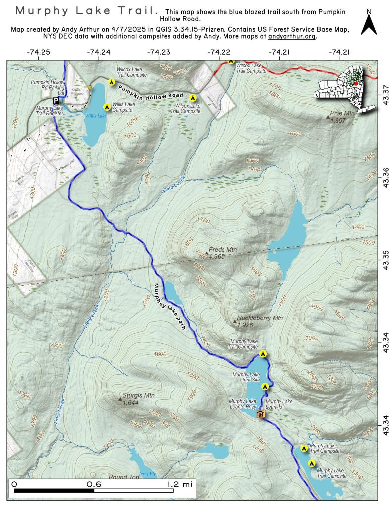  Huckleberry Mountain and Murphy Lake