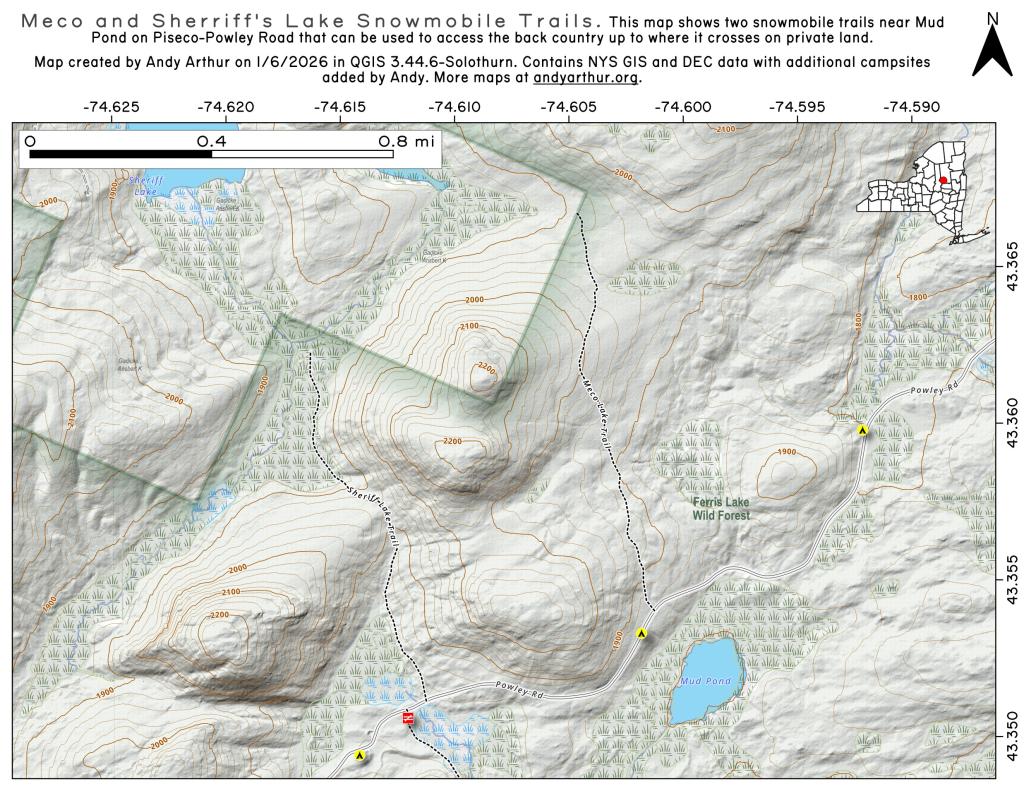 Meco Lake Trail (Piseco-Powley Road)