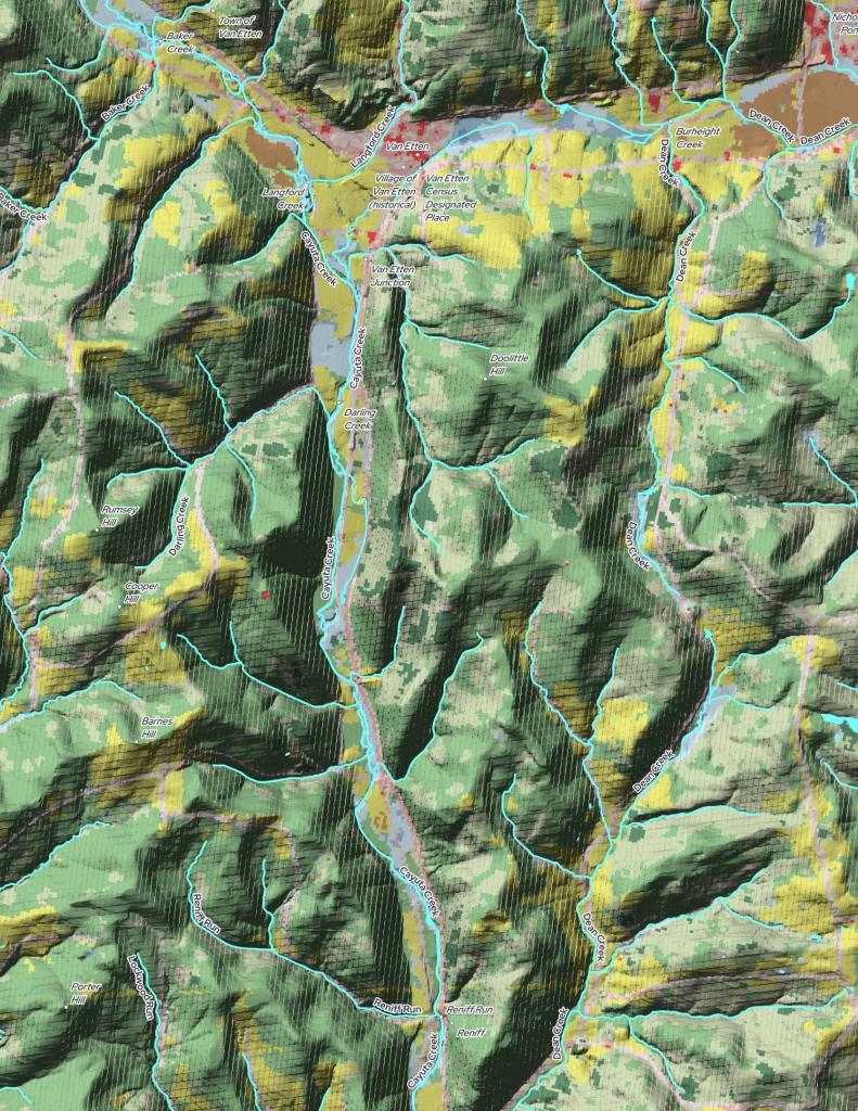 South of Van Etten - Along the Cayuta Creek and NY 38