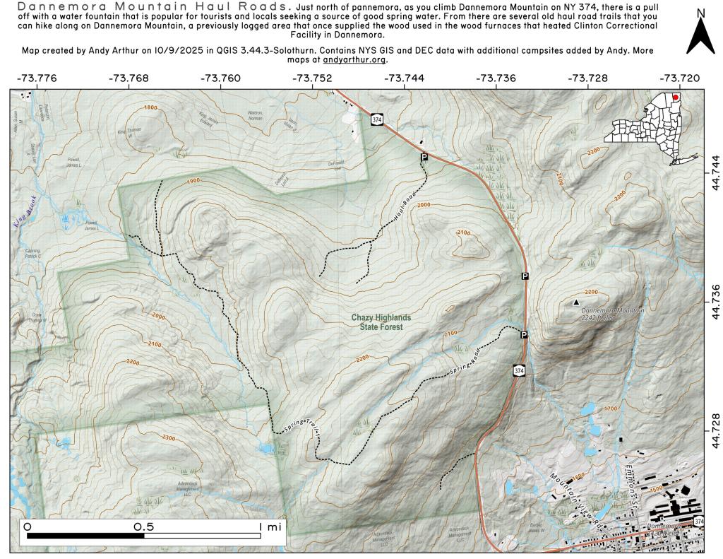  Dannemora Mountain Haul Road Trails