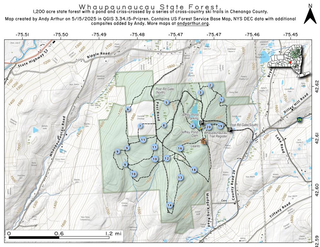 Whaupaunaucau State Forest