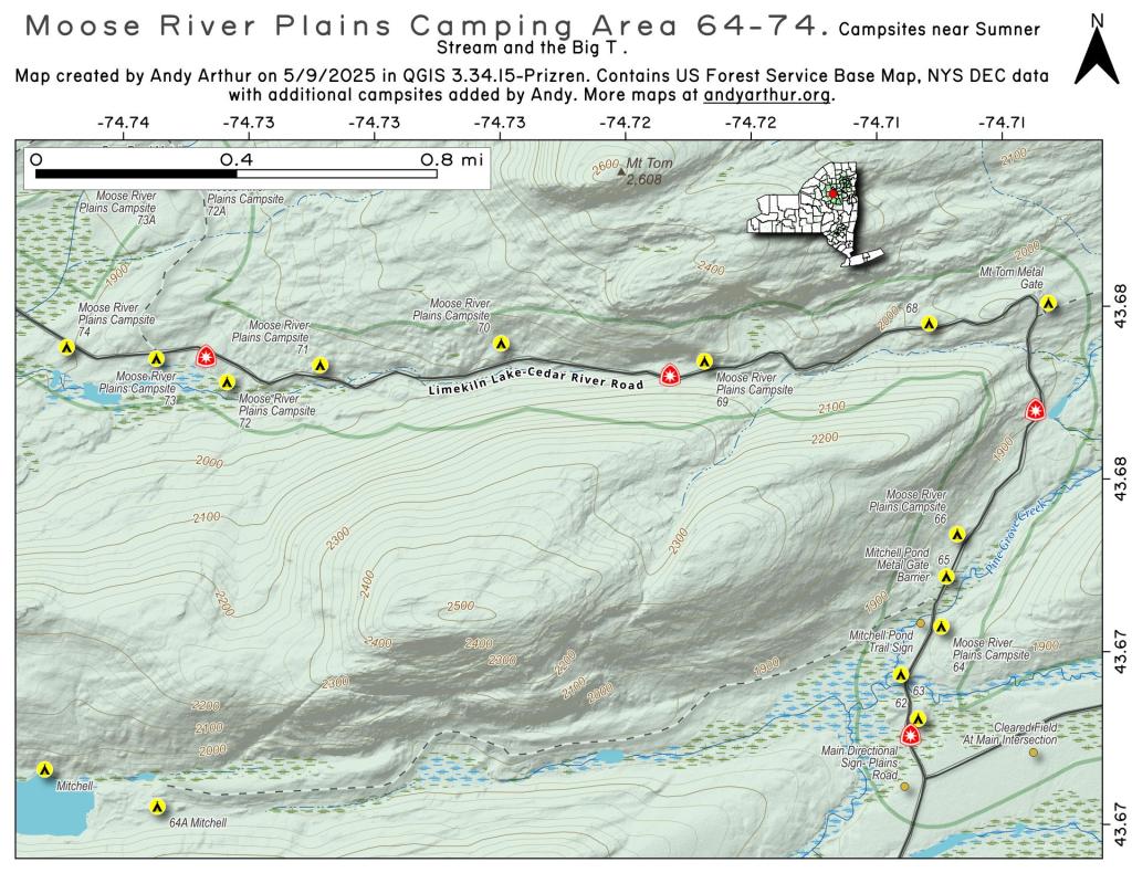  Moose River Plains Camping Area 64-74