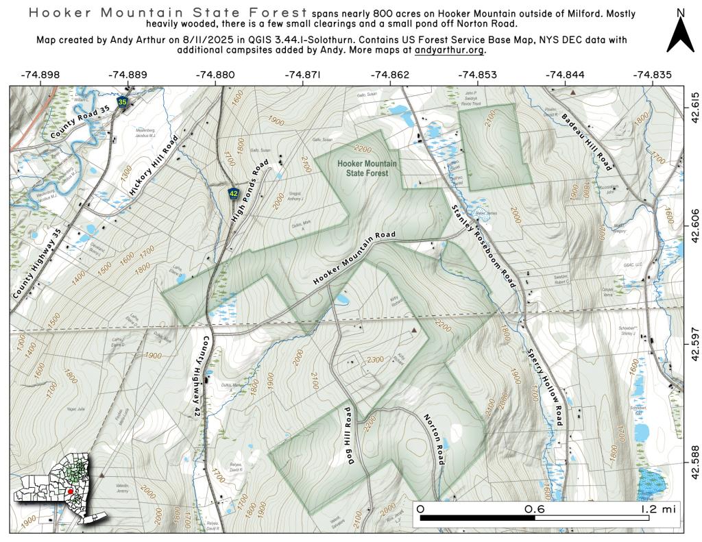  Hooker Mountain State Forest And WMA