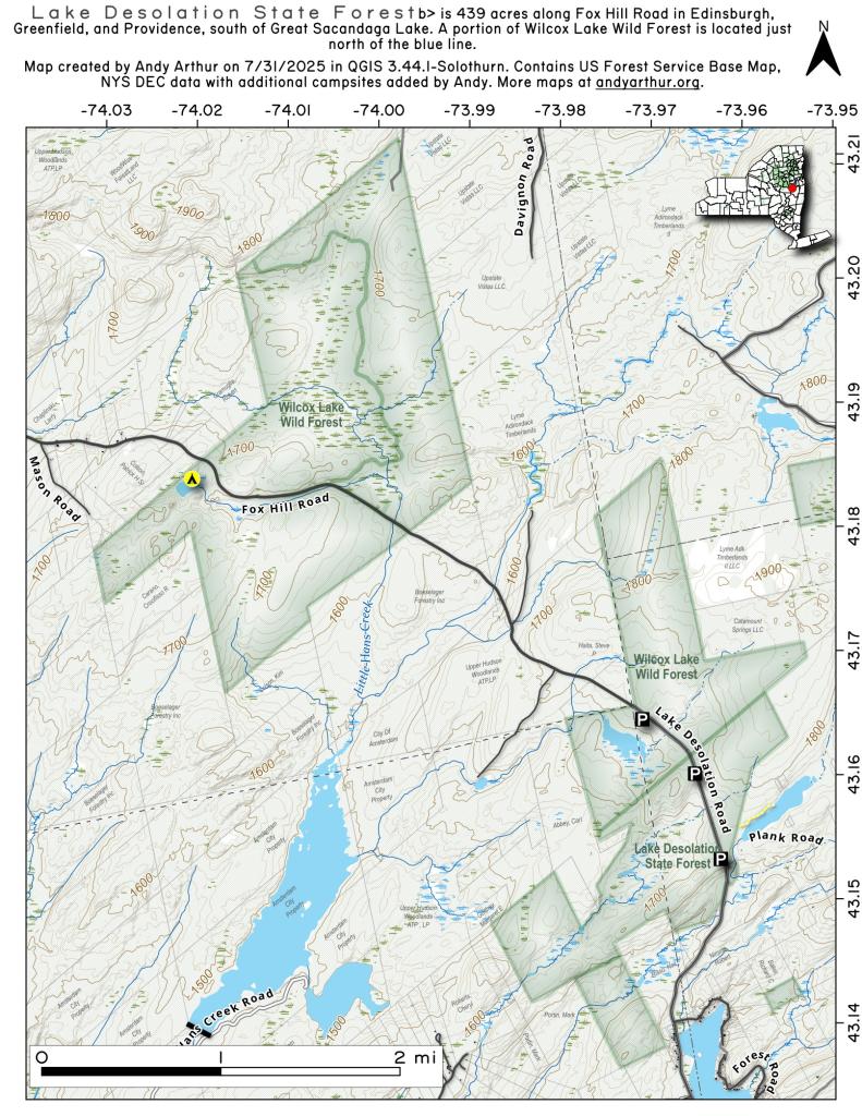  Lake Desolation State Forest