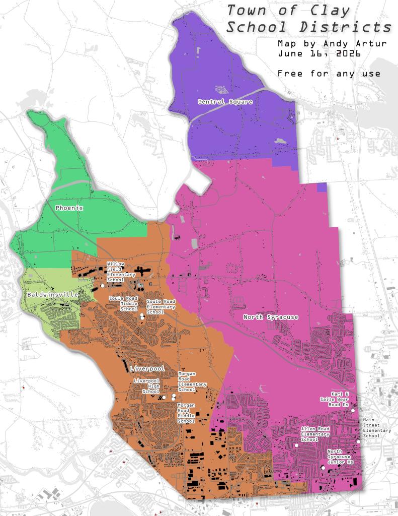 Town of Clay School Districts