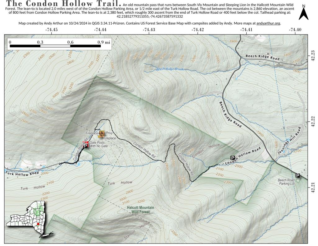  Condon Hollow Trail - Halcott Mountain Lean To