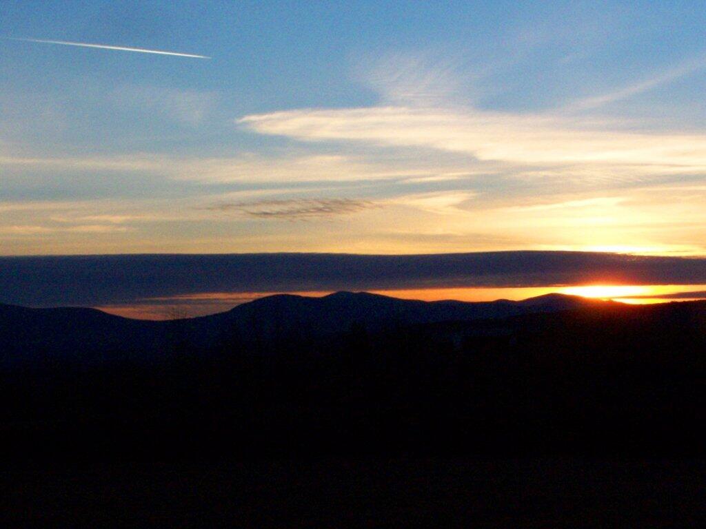 Photo: Catskills with the Setting Sun