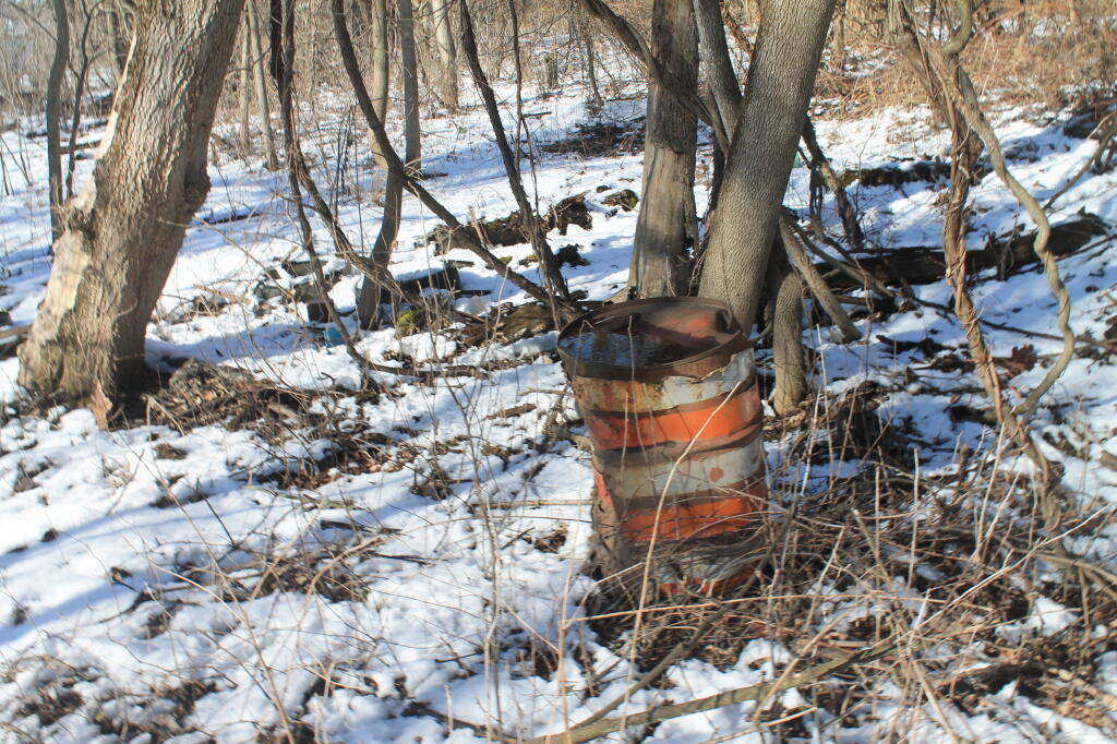 Photo: Old Thruway Construction Barrel Photo: Old Thruway Construction Barrel