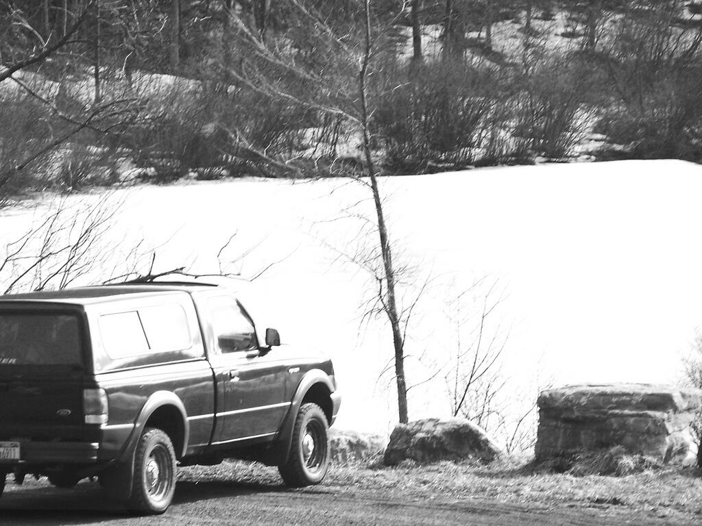 Photo: My Old Truck Looking Down on the Ice Covered Fawn Lake Photo: My Old Truck Looking Down on the Ice Covered Fawn Lake
