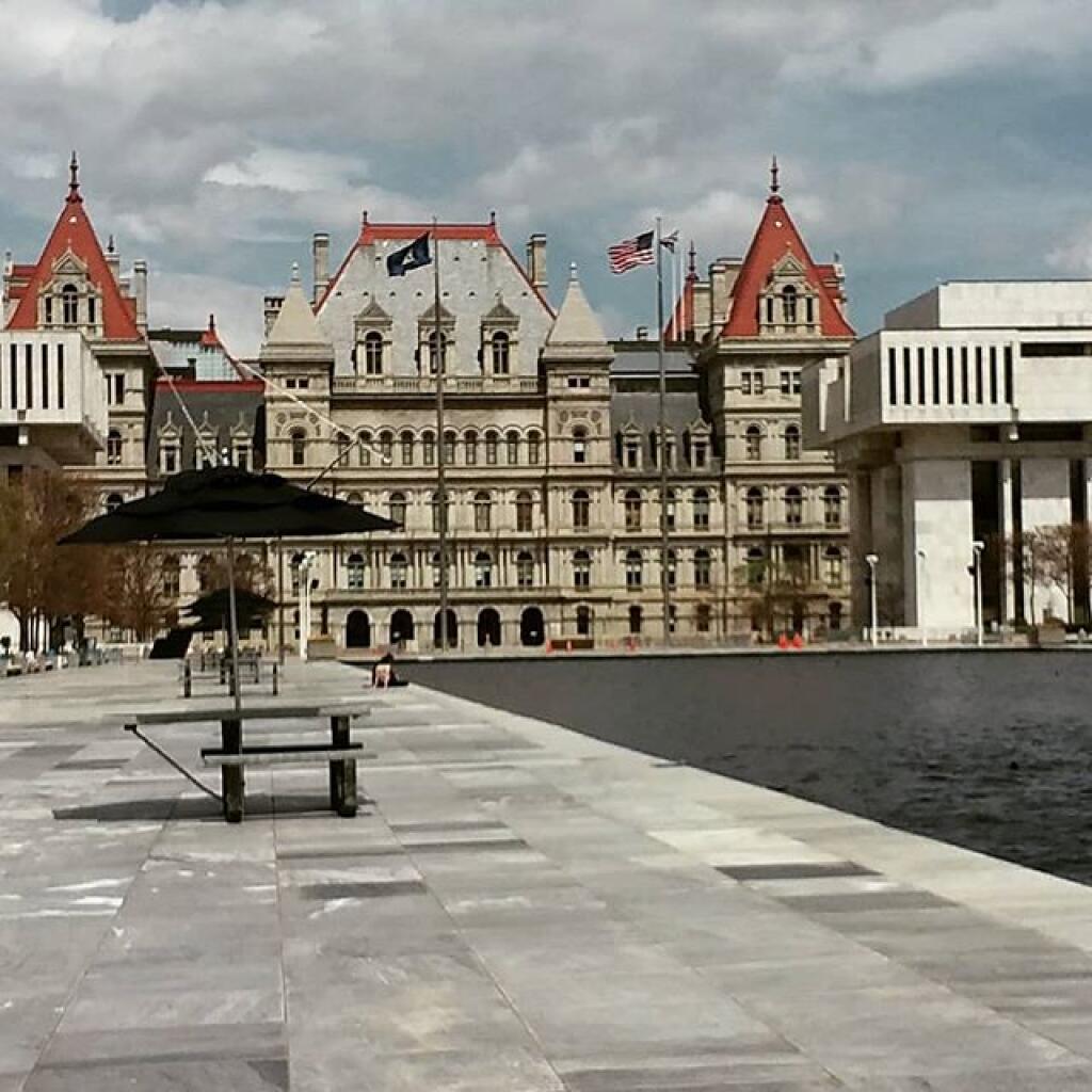 Photo: These new shade umbrellas on the Emperor's Plaza are quite nice.
