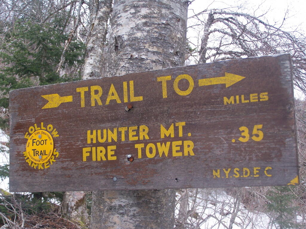 Photo: Yellow Trail to Hunter Mountain Firetower