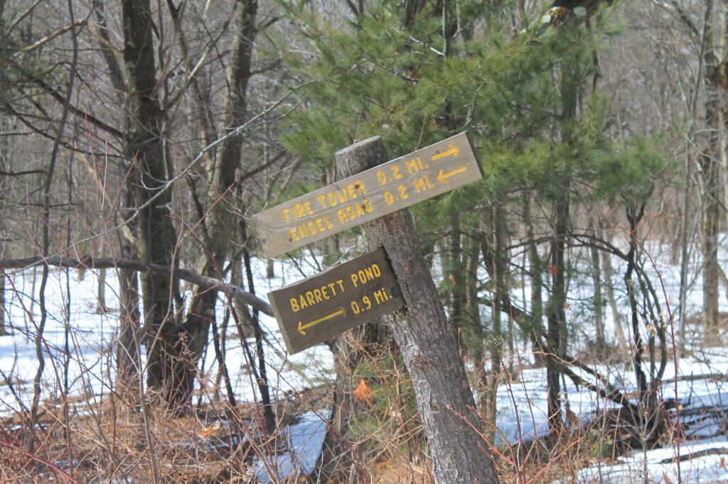 Photo: Barrett Pond-Engel Road Trail Intersection Photo: Barrett Pond-Engel Road Trail Intersection
