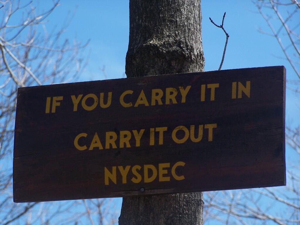 Photo: Carry It In, Carry It Out