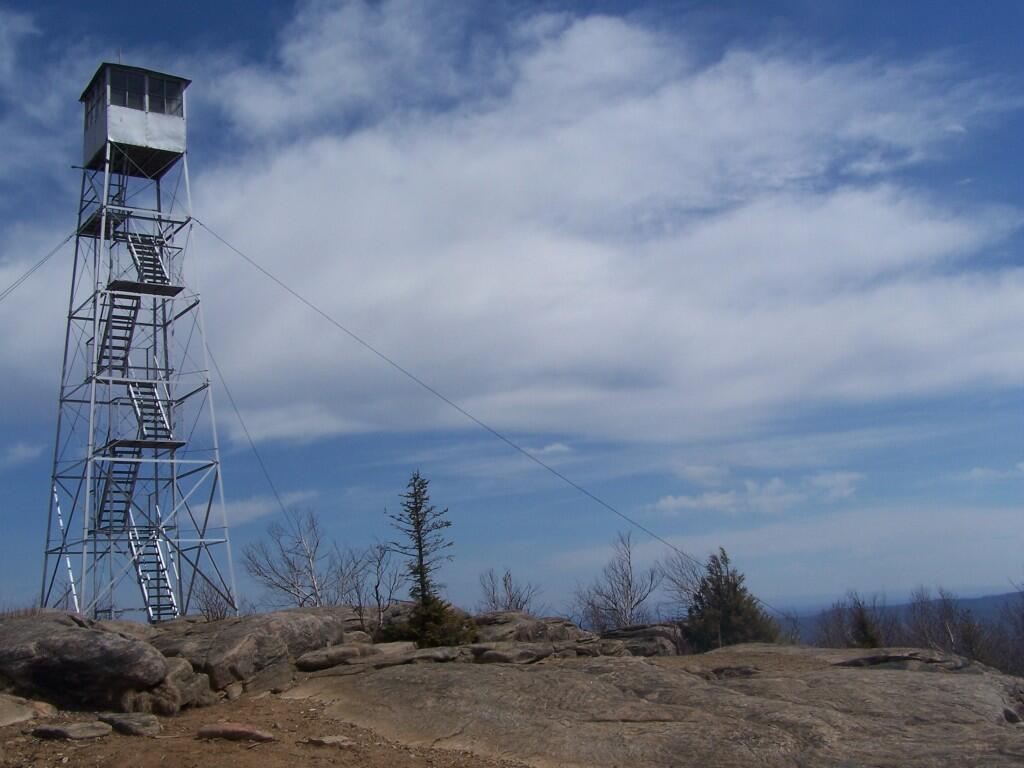 Photo: Fire Tower Secured By Guidewires