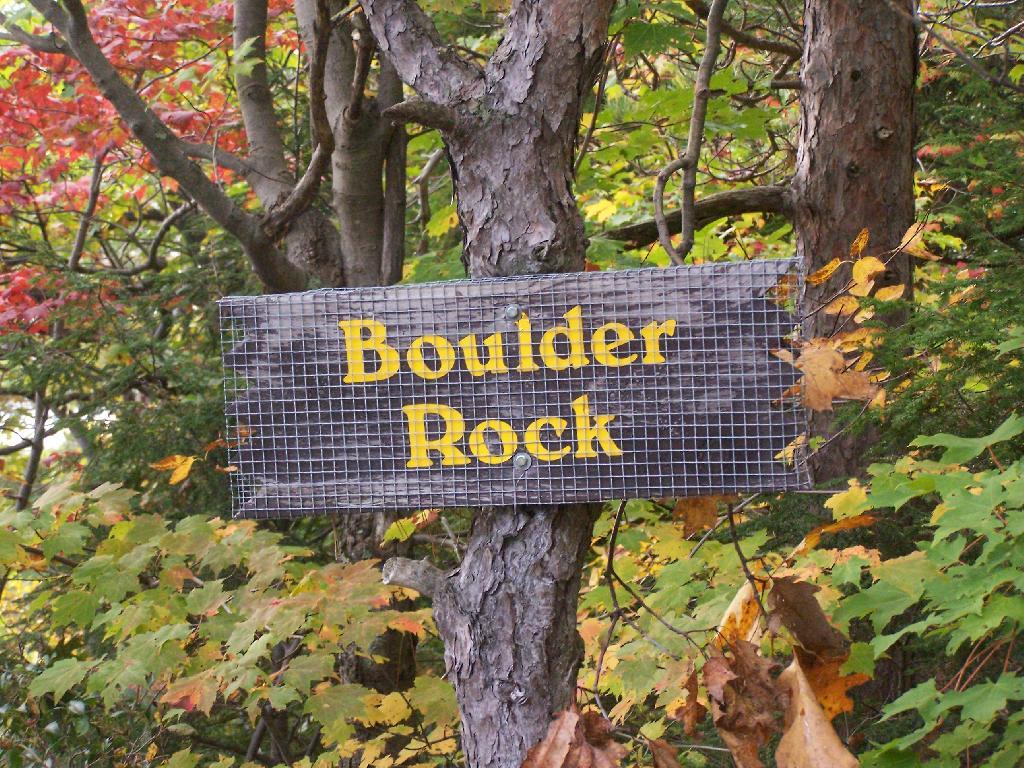 Photo: Boulder Rock Sign