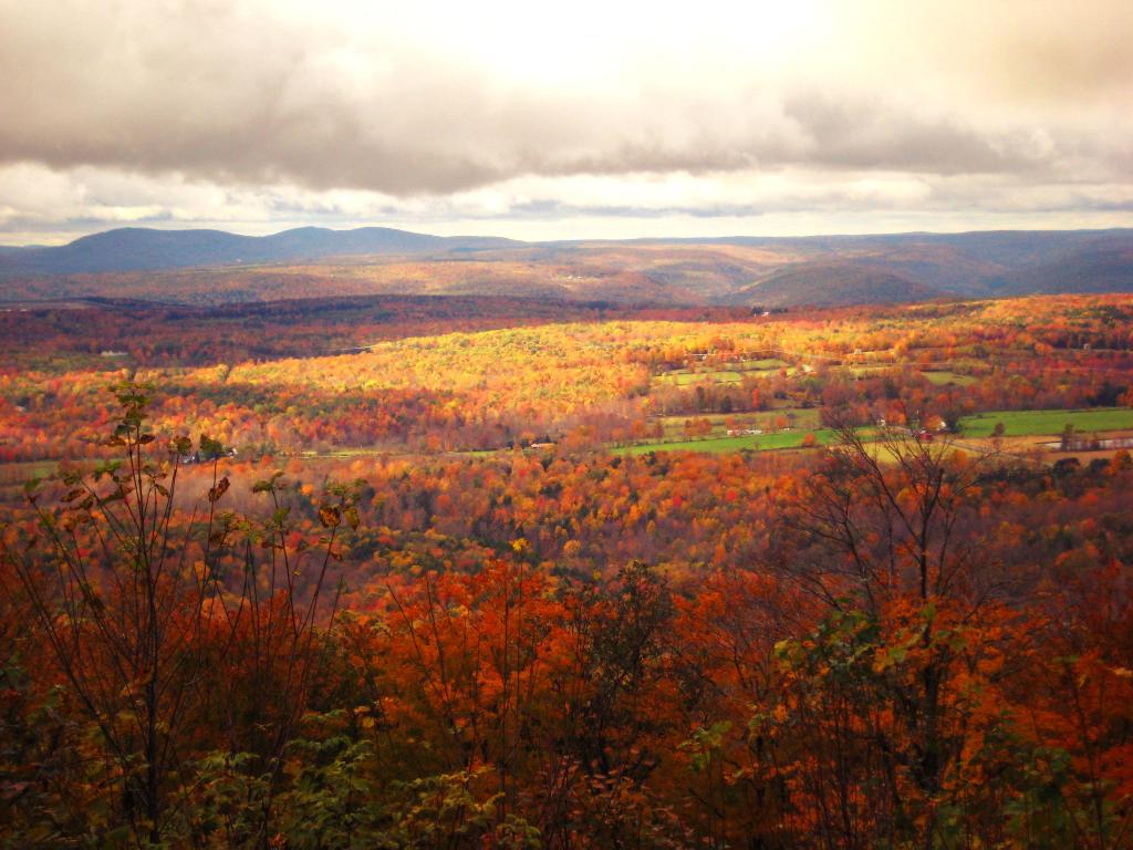 Photo: Clouds Over a Fall Landscape