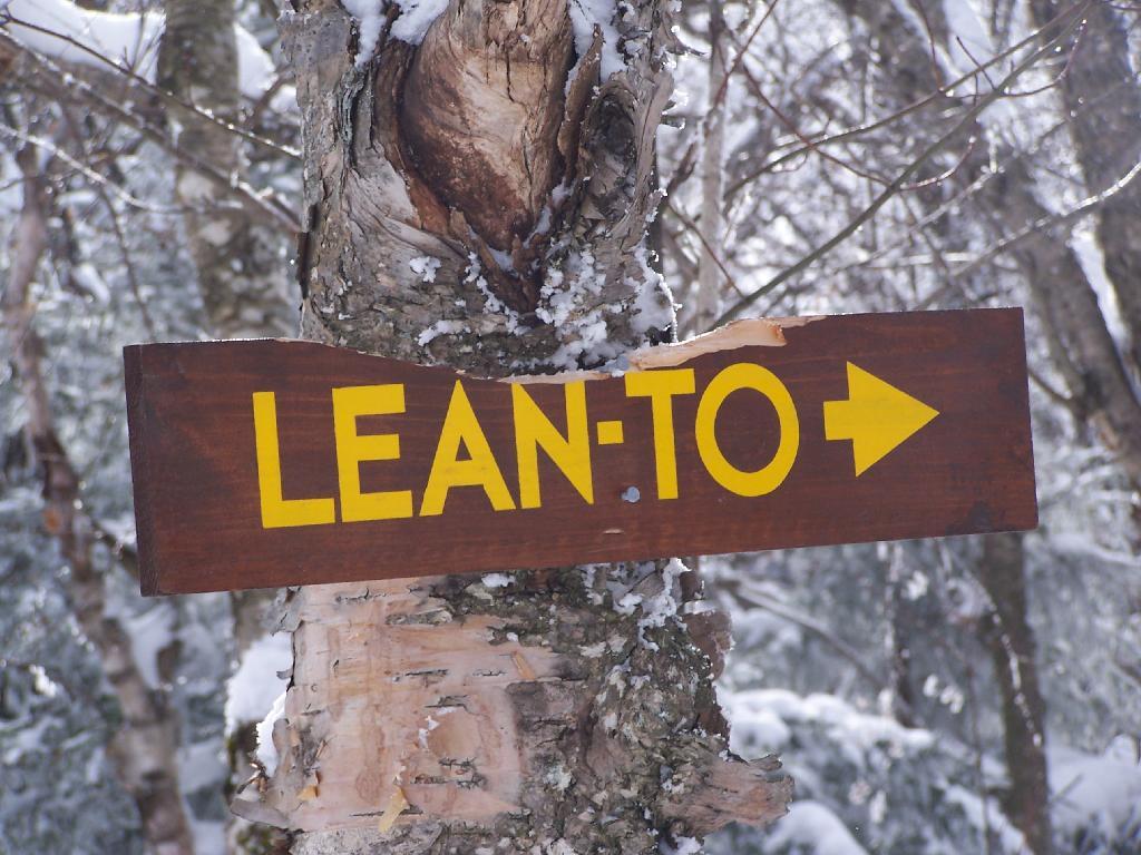 Photo: Sign to Lean To