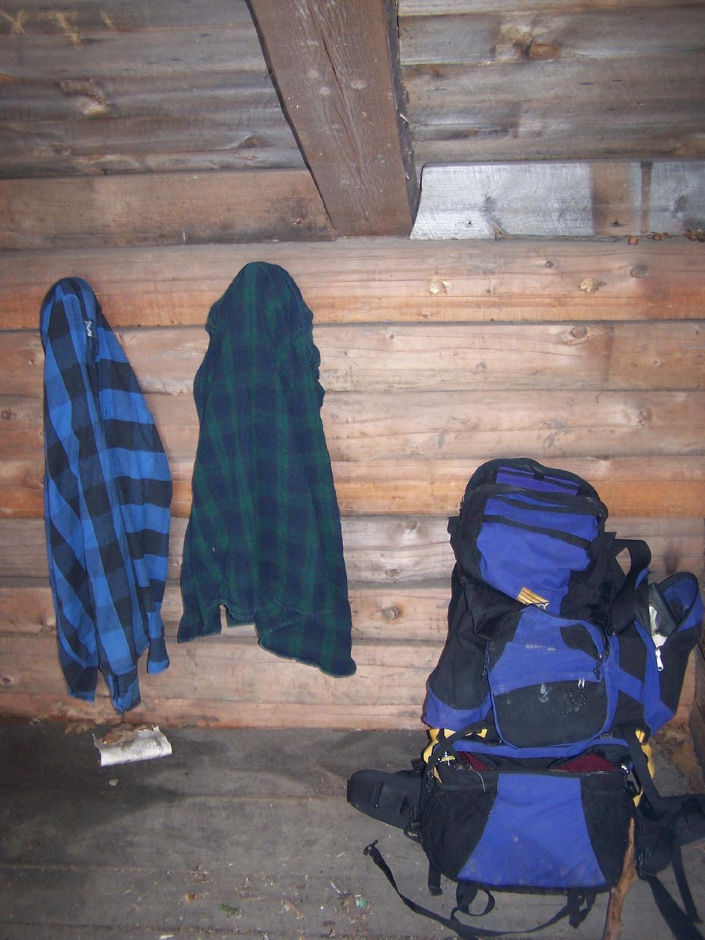 Photo: Backpack and Flannel Shirts