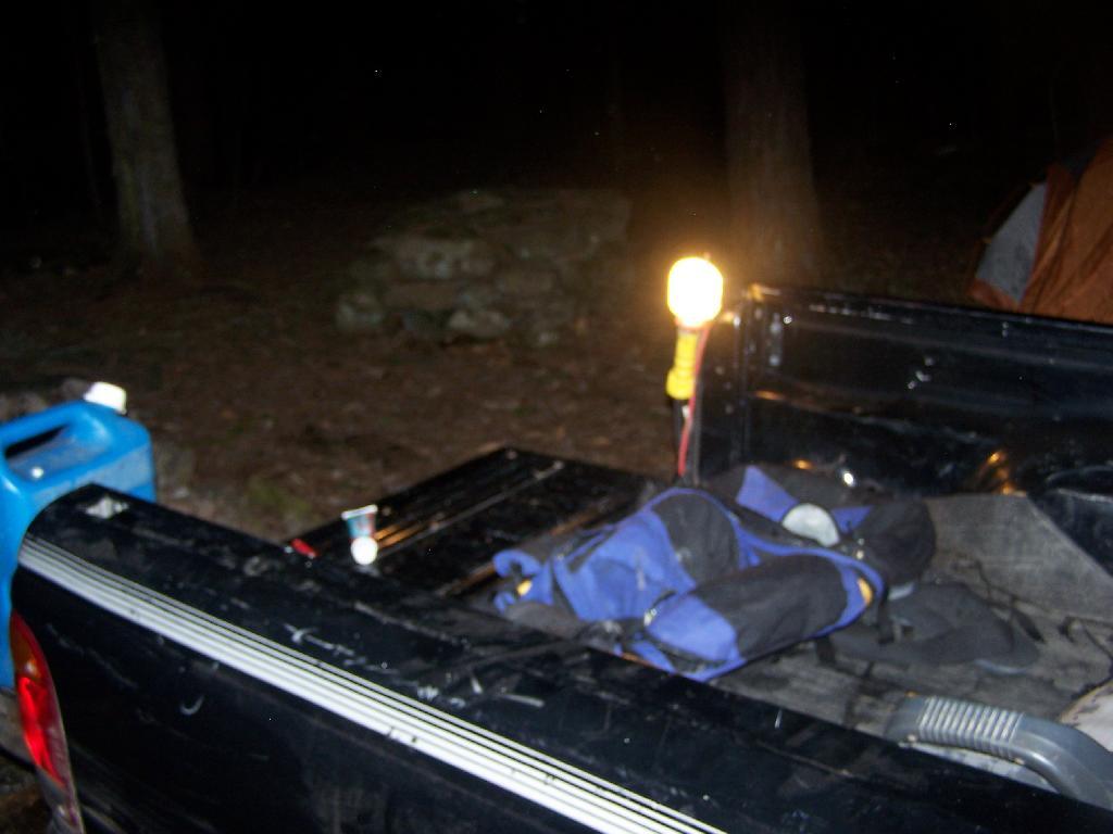Photo: Truck Bed at Night Camping Photo: Truck Bed at Night Camping