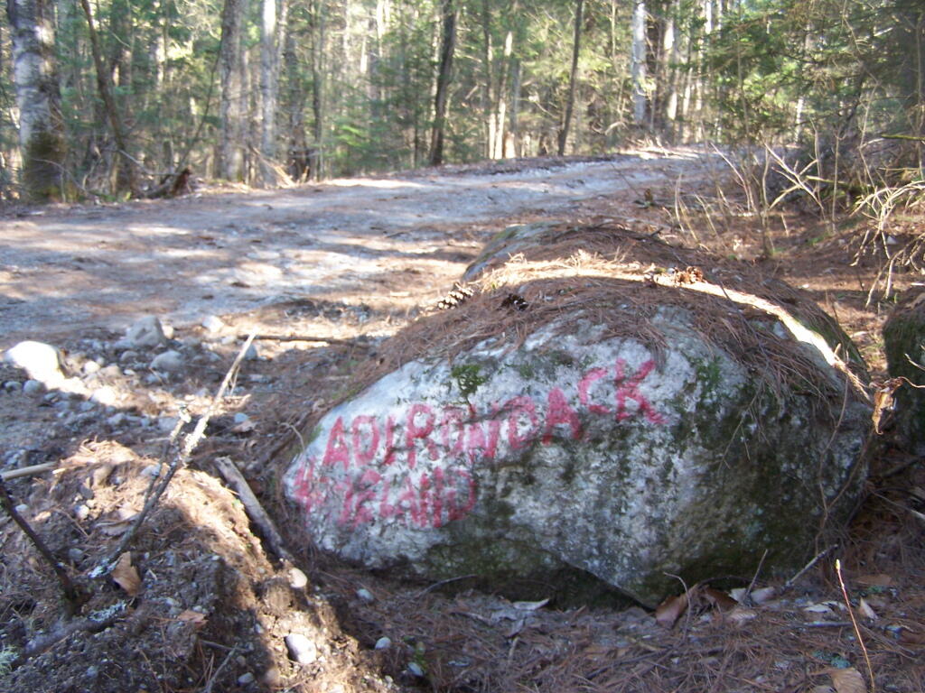 Photo: Adirondack Homeland Rock at Crane Pond Road Photo: Adirondack Homeland Rock at Crane Pond Road