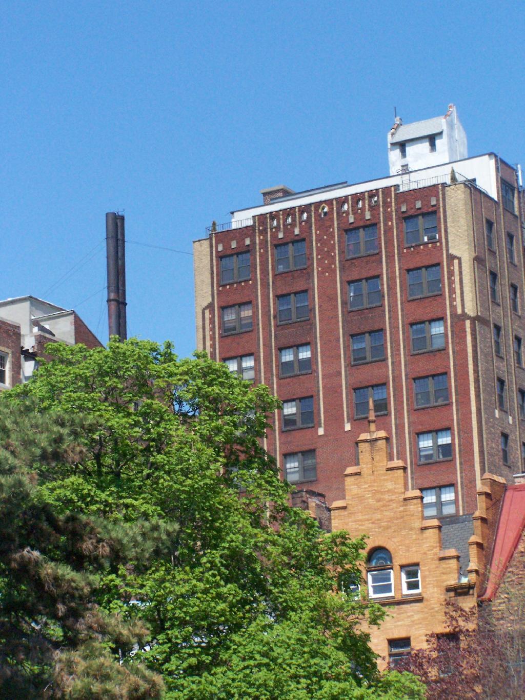 Photo: Building and Smoke Stacks