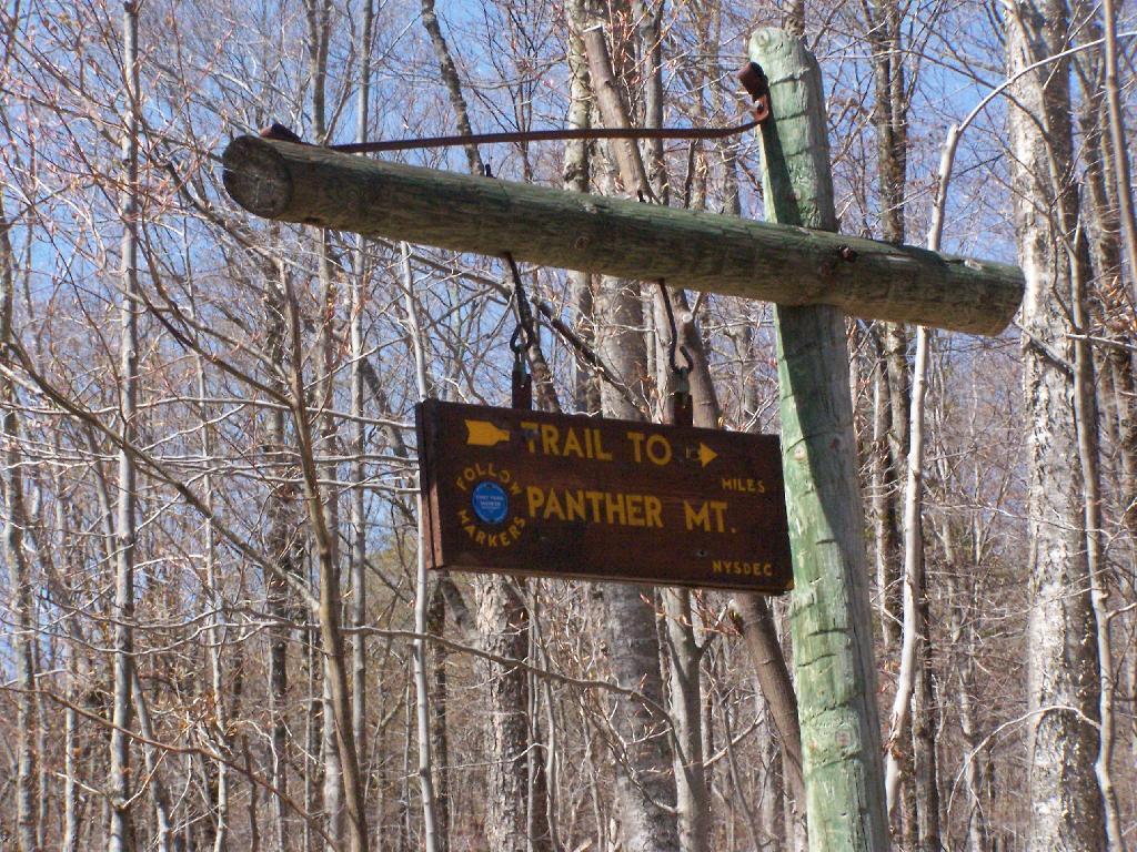 Photo: Panther Mountain Sign