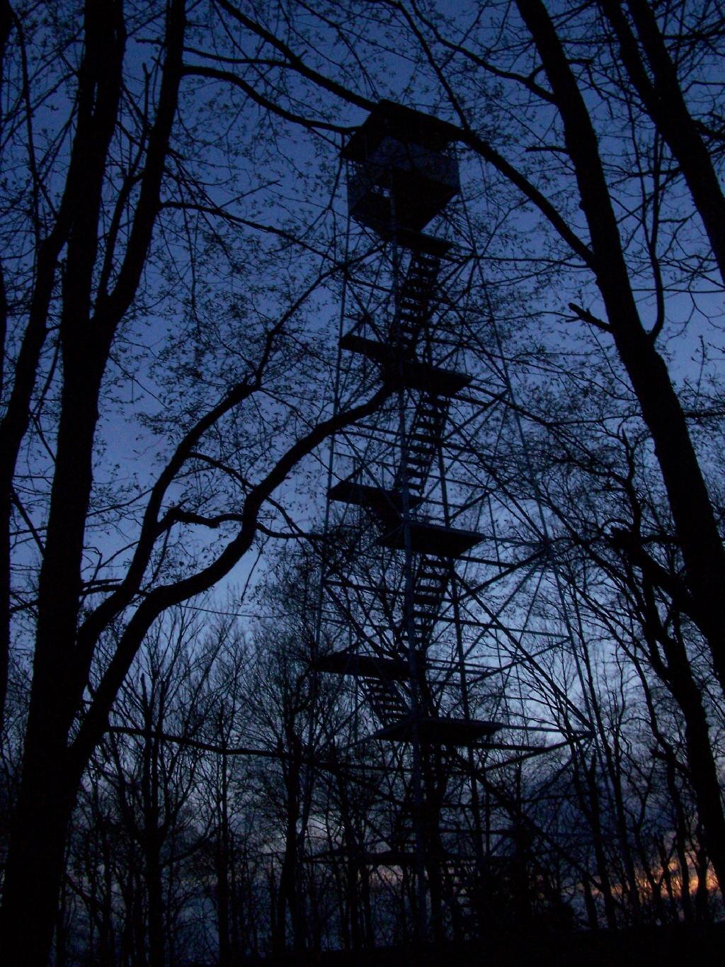 Photo: Firetower After Dark