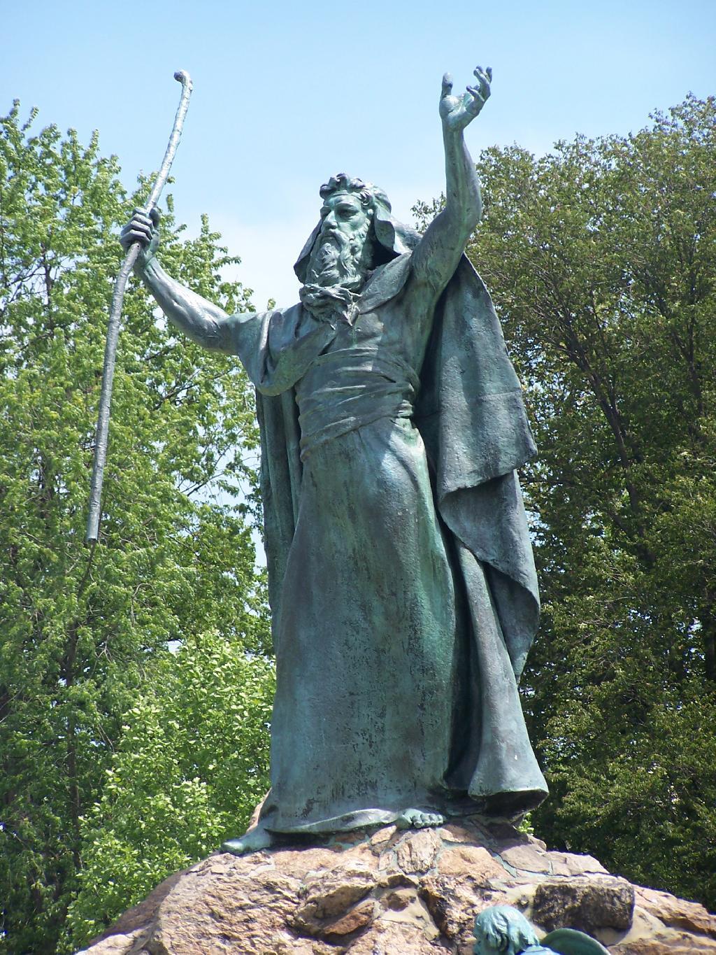 Photo: Moses Raises His Arms Photo: Moses Raises His Arms