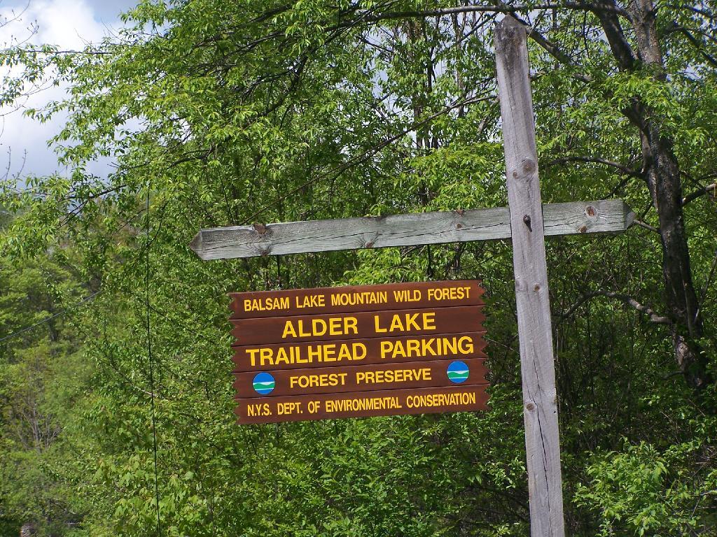 Photo: Alder Lake Sign