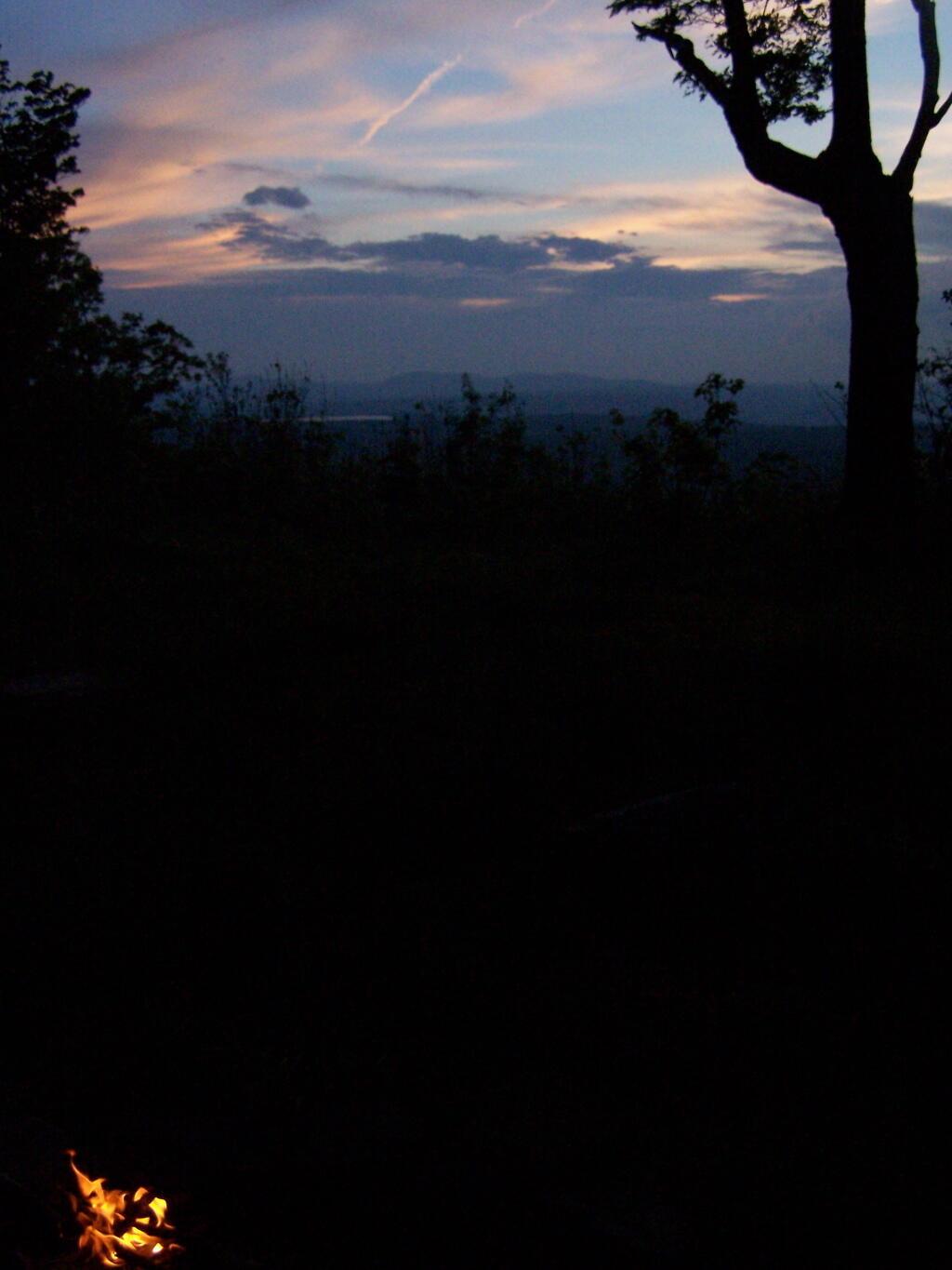 Photo: Campfire After Sunset