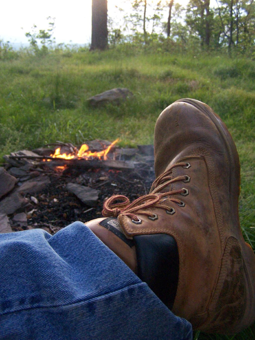 Photo: Sitting at a Campfire
