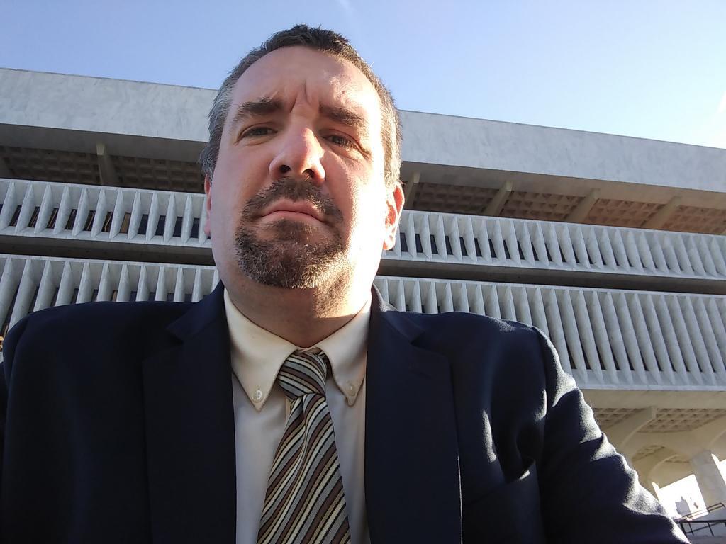 Photo: Sitting Down at the State Museum Stairs Photo: Sitting Down at the State Museum Stairs