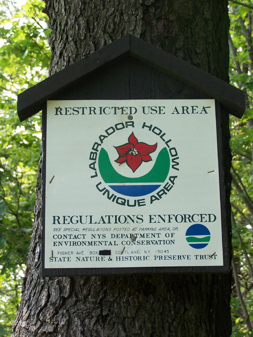 Photo: Restricted Use Area