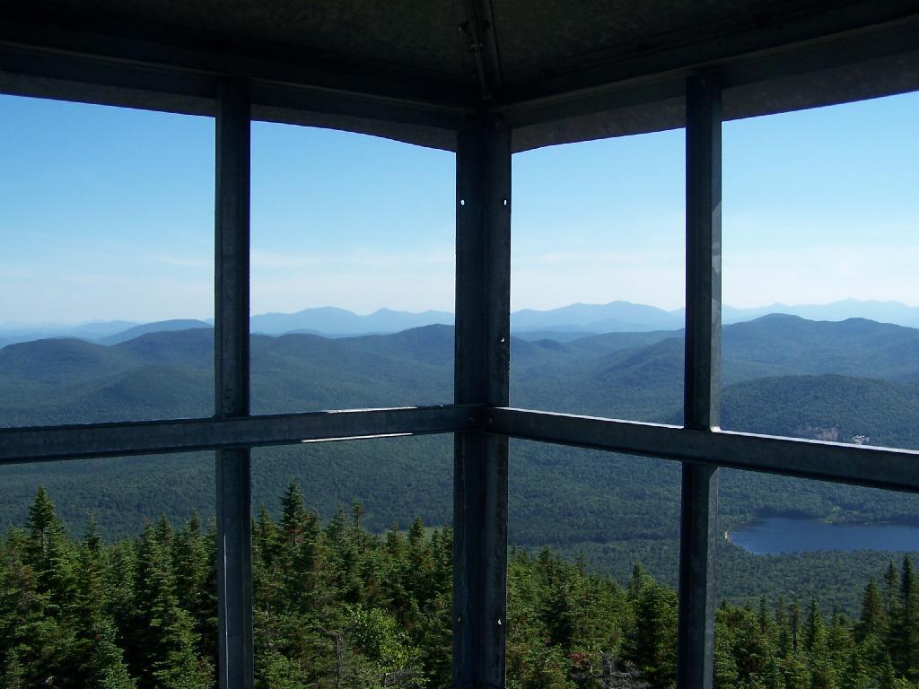 Photo: High Peaks Through Tower Windows