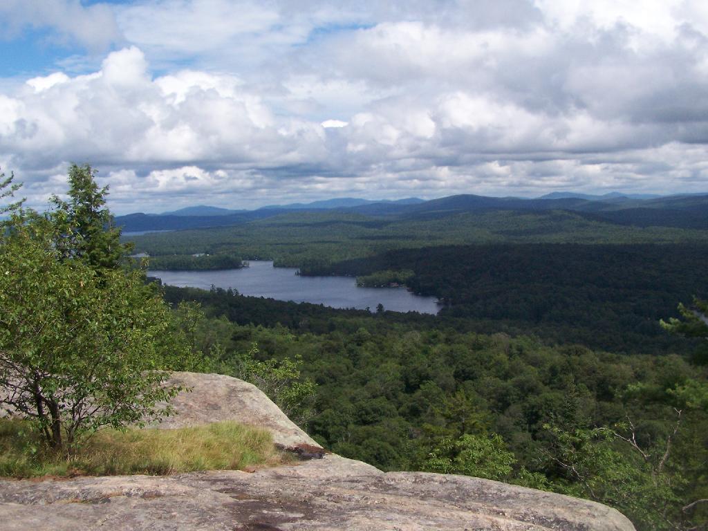 Photo: Fourth Lake and Plains Behind Photo: Fourth Lake and Plains Behind