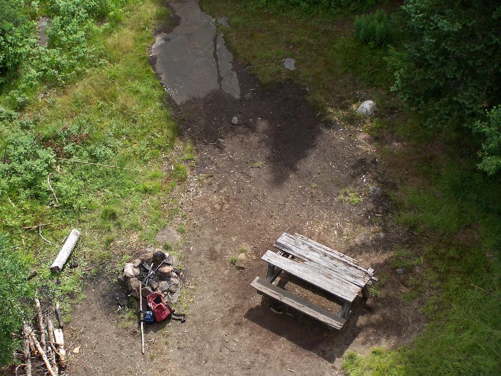 Photo: Picnic Table and Fire Pit on Wakley Mountain