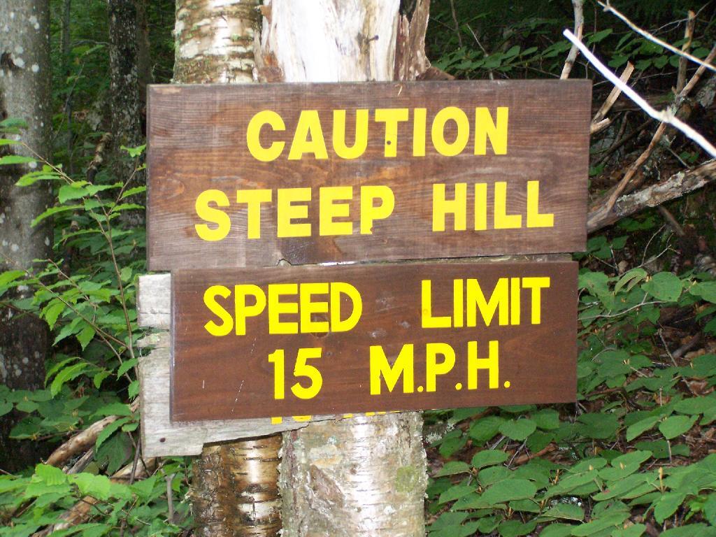 Photo: Caution! Steep Hill