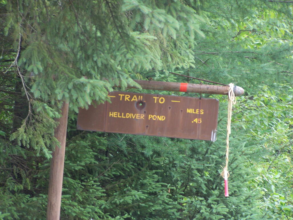 Photo: Helldiver Pond Sign