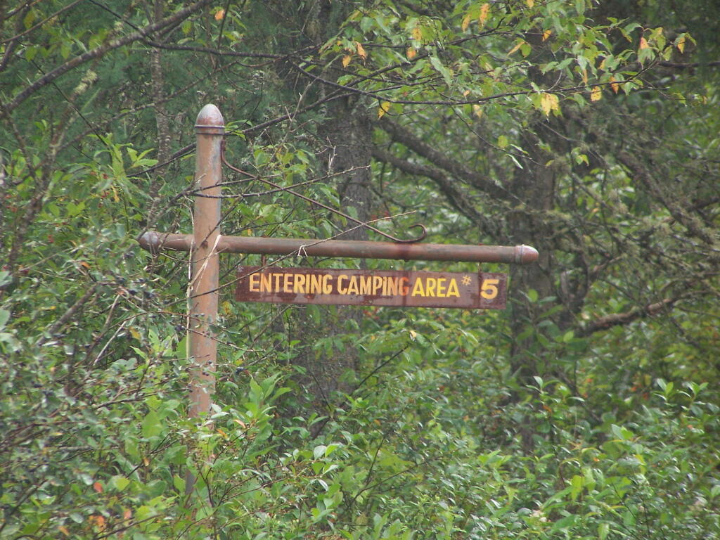 Photo: Camping Area #5 Sign