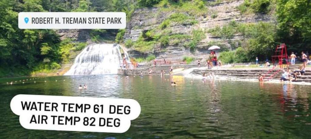Photo: Might hit 87 later with sunshine but that water is cold 💦