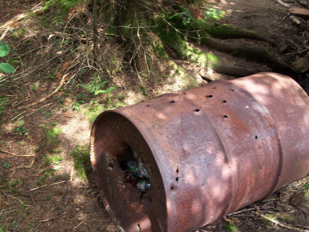 Photo: Old Trash Barrel