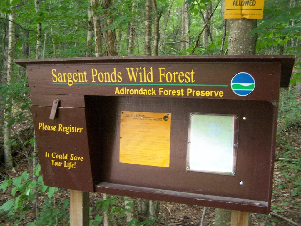 Photo: Sargent Ponds Wild Forest Kiosk