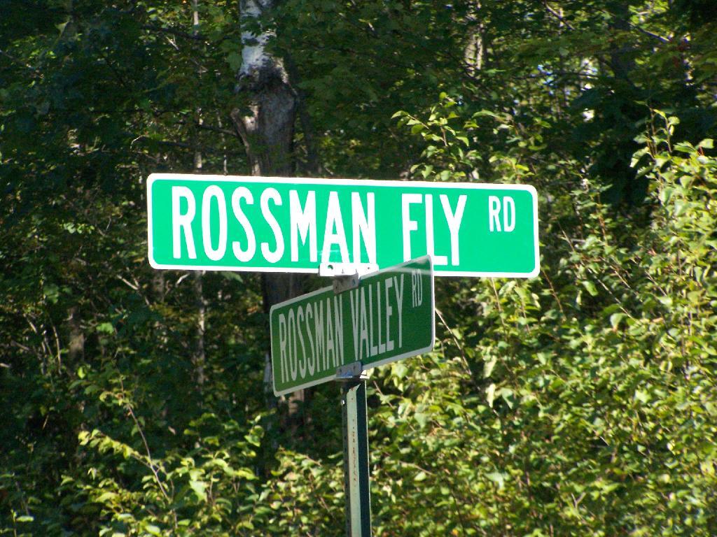 Photo: Rossman Fly and Rossman Valley Signs Photo: Rossman Fly and Rossman Valley Signs