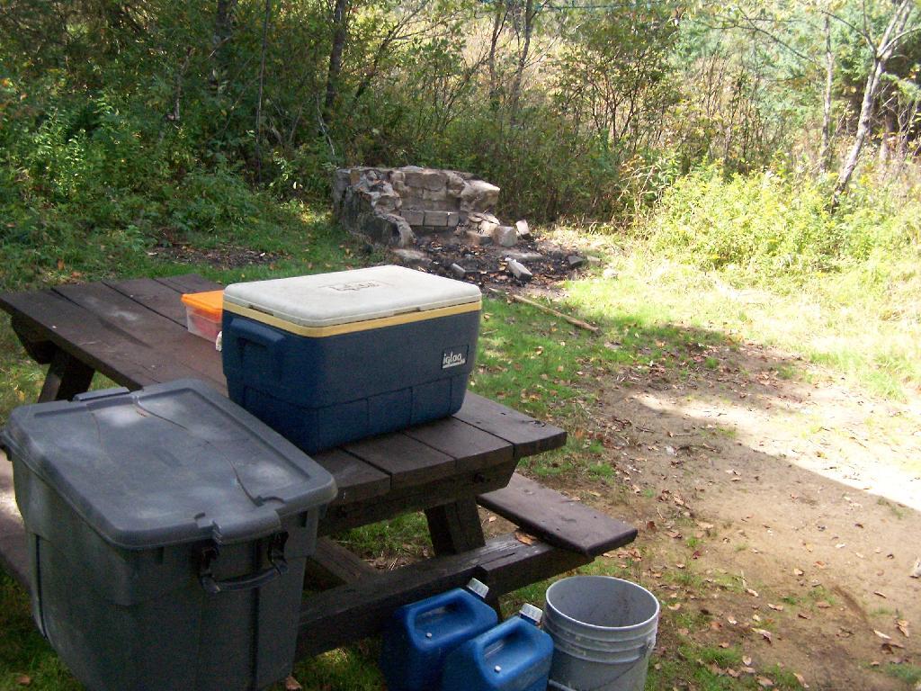 Photo: Firepit and Table Photo: Firepit and Table