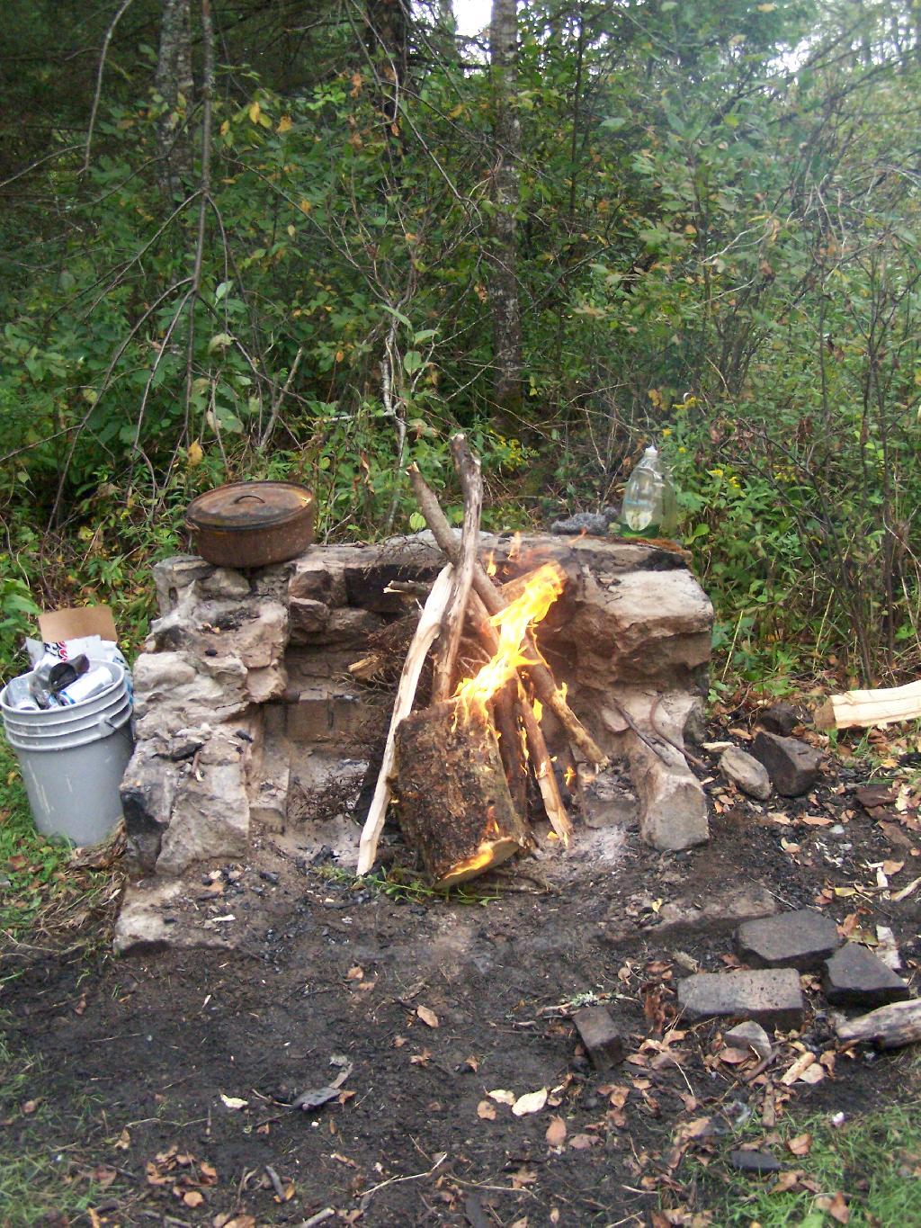 Photo: Starting a Cooking Fire