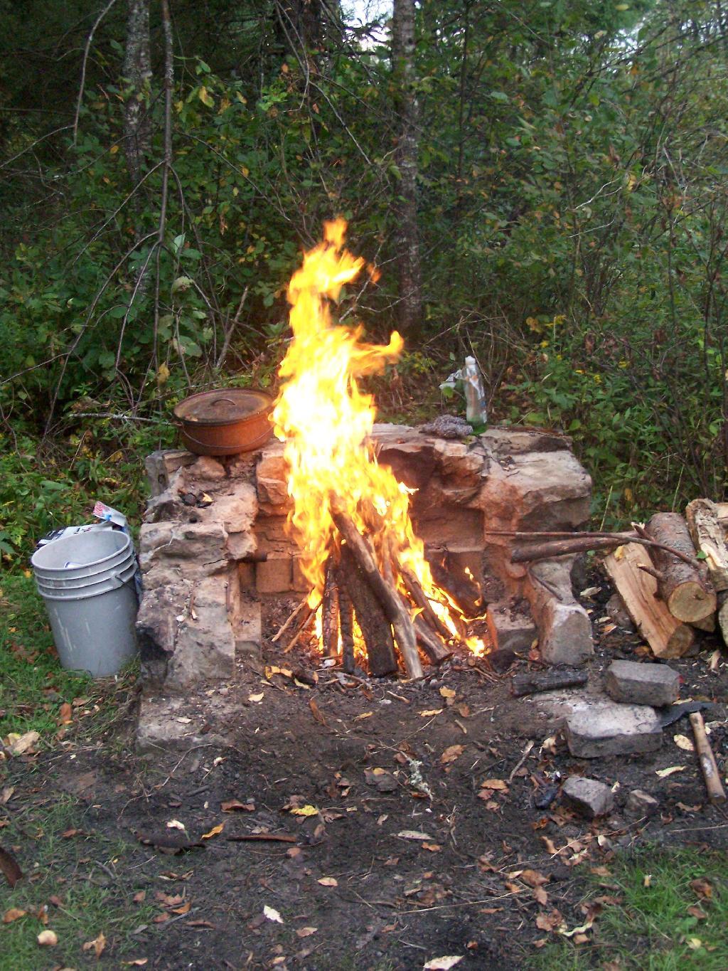 Photo: Campfire Flares Up