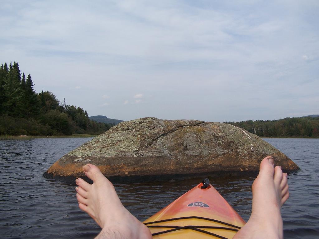 Photo: Floating Into a Rock Photo: Floating Into a Rock