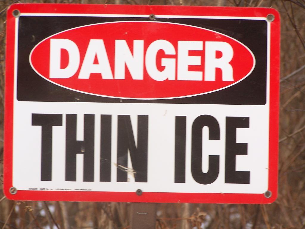 Photo: Danger: Thin Ice